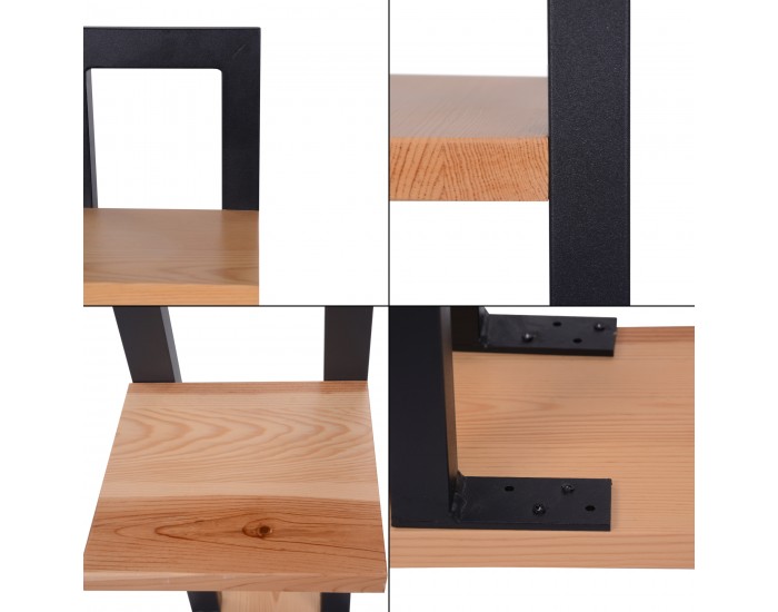 Рафт за растения Lemvig 120,5 x 44 x 22 cm естествен []