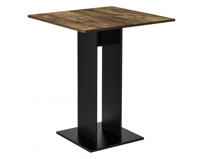 Кухненска маса Lindesnes 65x65x78 cm вид орех/черно []