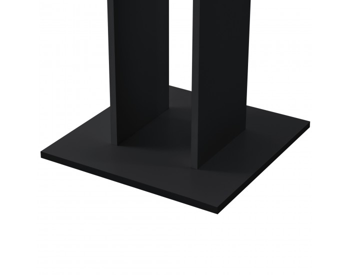 Кухненска маса Lindesnes 65x65x78 cm вид орех/черно []