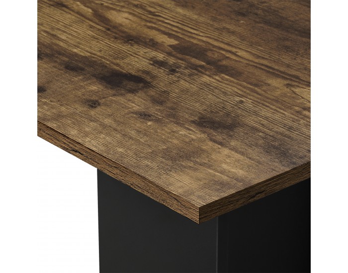 Кухненска маса Lindesnes 65x65x78 cm вид орех/черно []