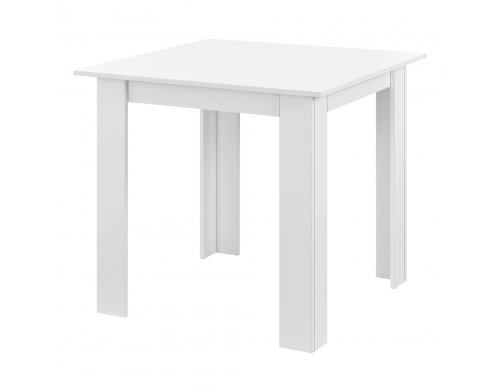 Трапезна маса Algermissen 80x80x76 см за 4 човека бяла Трапезна маса Algermissen 80x80x76 см за 4 човека бяла