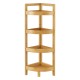Бамбукова етажерка за баня Lestijärvi Ъглова етажерка с 4 рафта 80x23x23cm []