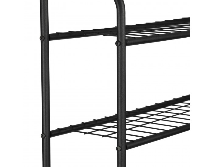 Рафт за пералня Nordborg метален 161x69x24,5 см черен []