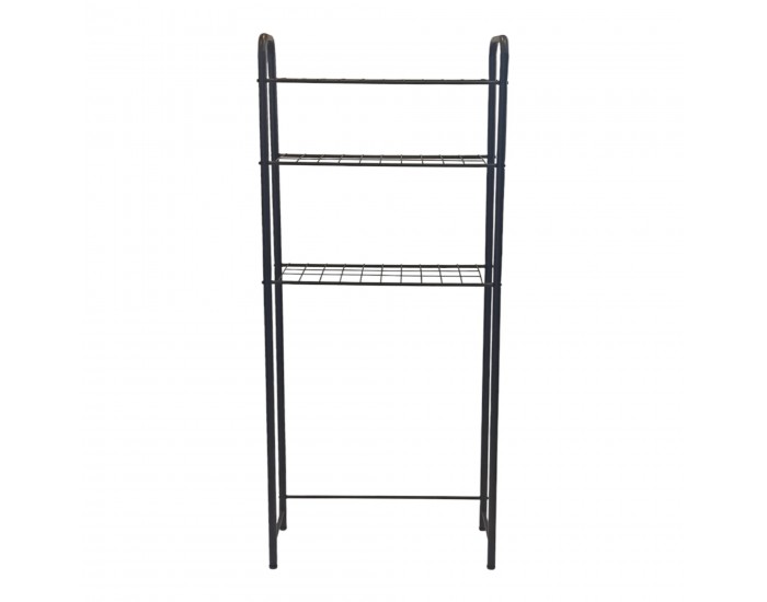 Рафт за тоалетна Nordborg метал 161x52,5x24,5 см черен []