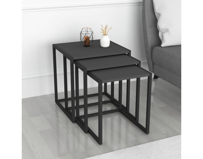 Комплект маси за гнездо Sunnfjord от 3 бр. антрацит []