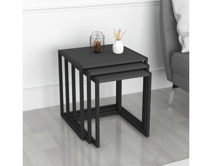 Комплект маси за гнездо Sunnfjord от 3 бр. антрацит []