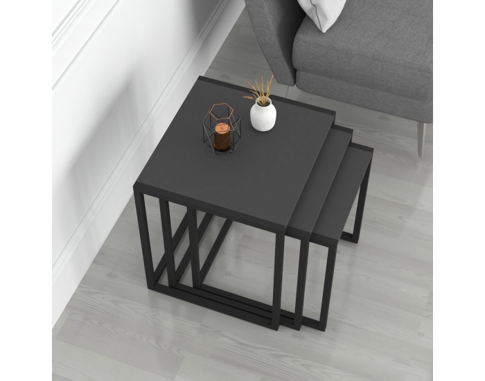 Комплект маси за гнездо Sunnfjord от 3 бр. антрацит []