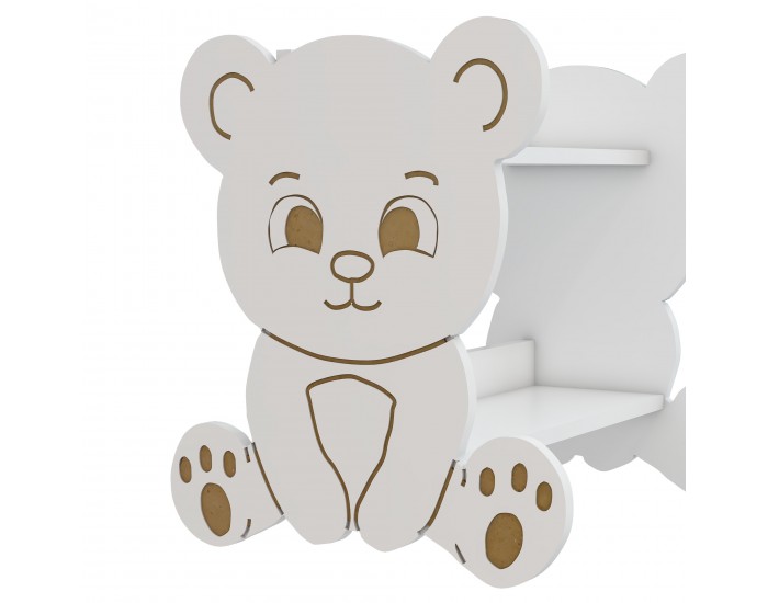 Детски стоящ рафт Tårnby във формата на мече []