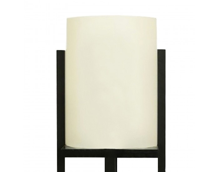 Подова лампа Rotherham черно / кремаво []