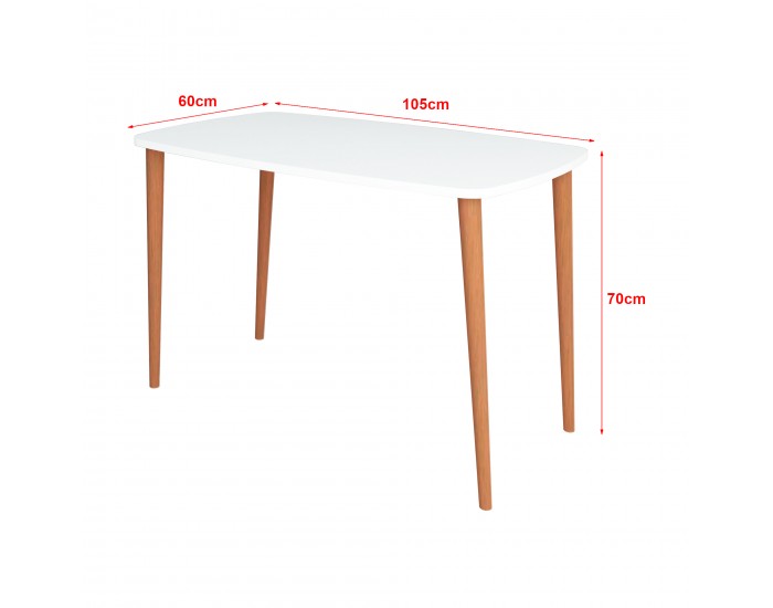 Бюро Kongsberg 70x105x60cm бяло []