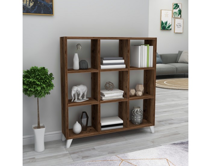 Стоящ рафт Svedala 88x88x20 см дъб, антик []