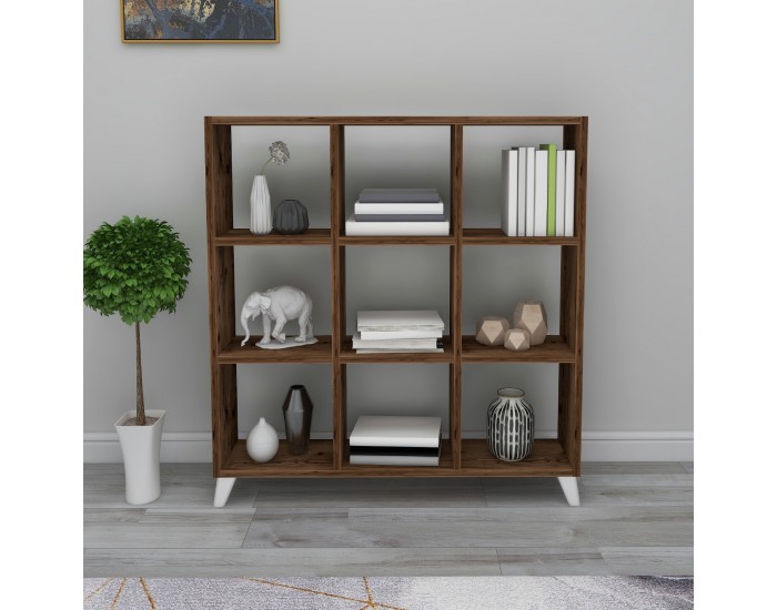 Стоящ рафт Svedala 88x88x20 см дъб, антик []
