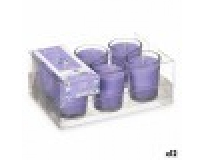 Комплект Ароматни Свещи 16 x 6,5 x 11 cm (12 броя) Чаша Лавандула