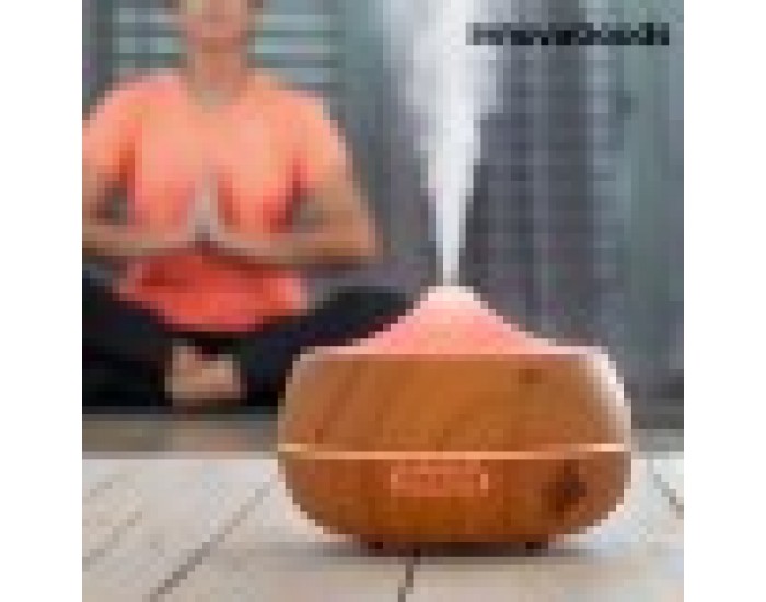 LED Овлажнител Ароматизатор Wooden-Effect InnovaGoods