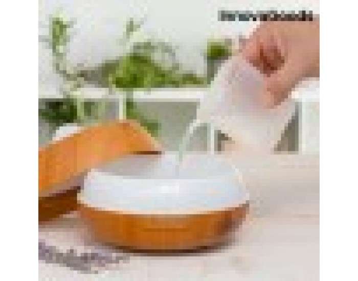 LED Овлажнител Ароматизатор Wooden-Effect InnovaGoods