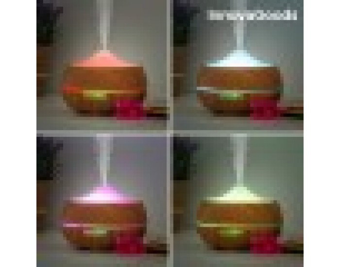 LED Овлажнител Ароматизатор Wooden-Effect InnovaGoods