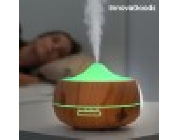LED Овлажнител Ароматизатор Wooden-Effect InnovaGoods