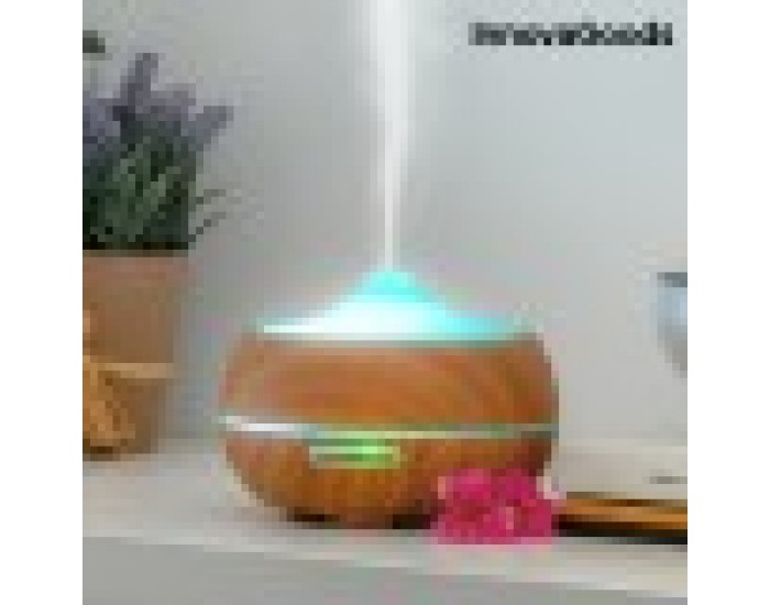 LED Овлажнител Ароматизатор Wooden-Effect InnovaGoods