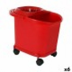Кофа за Почистване 16 L Червен (6 броя) - Офис