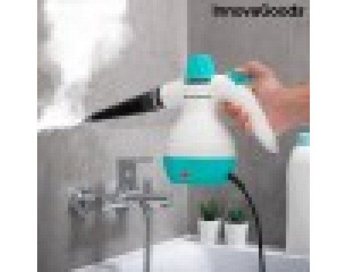 Многофункционален ръчен изпарител с аксесоари 9 в 1 Steany InnovaGoods 0,35 L 3 Bar 1000W Многофункционален ръчен изпарител с аксесоари 9 в 1 Steany InnovaGoods 0,35 L 3 Bar 1000W