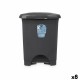 Кошче с педал Антрацит Пластмаса 10 L (8 броя) Кошче с педал Антрацит Пластмаса 10 L (8 броя)