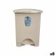 Кошче с педал Бежов Пластмаса 10 L (8 броя) Кошче с педал Бежов Пластмаса 10 L (8 броя)