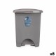 Кошче с педал Сив Пластмаса 10 L (8 броя) Кошче с педал Сив Пластмаса 10 L (8 броя)