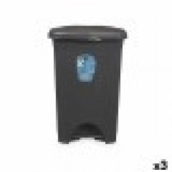 Кошче с педал Антрацит Пластмаса 50 L (3 броя) - Офис