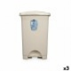 Кошче с педал Бежов Пластмаса 50 L (3 броя) - Офис