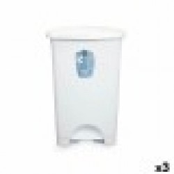 Кошче с педал Бял Пластмаса 50 L (3 броя) - Офис