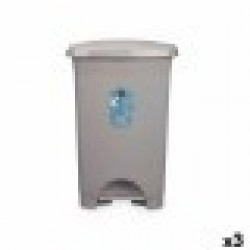 Кошче с педал Сив Пластмаса 50 L (3 броя) - Офис