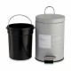 Кошче с педал Beauty Products Бял Сив Стомана Пластмаса 3 L (6 броя) Кошче с педал Beauty Products Бял Сив Стомана Пластмаса 3 L (6 броя)