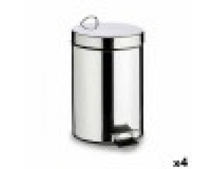 Кошче с педал Berilo B0010-7L Сребрист Неръждаема стомана Пластмаса 7 L (4 броя) Кошче с педал Berilo B0010-7L Сребрист Неръждаема стомана Пластмаса 7 L (4 броя)