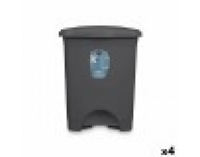 Кошче с педал Антрацит Пластмаса 30 L (4 броя) Кошче с педал Антрацит Пластмаса 30 L (4 броя)