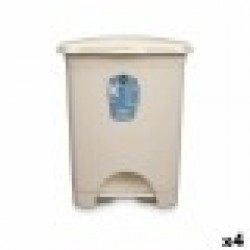 Кошче с педал Бежов Пластмаса 30 L (4 броя) - Офис