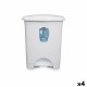 Кошче с педал Бял Пластмаса 30 L (4 броя) Кошче с педал Бял Пластмаса 30 L (4 броя)