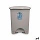 Кошче с педал Сив Пластмаса 30 L (4 броя) Кошче с педал Сив Пластмаса 30 L (4 броя)