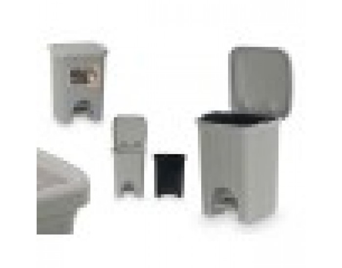 Кошче за боклук Stefanplast 30132 Светло сив Пластмаса 6 L (6 броя) Кошче за боклук Stefanplast 30132 Светло сив Пластмаса 6 L (6 броя)