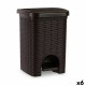 Кошче с педал Stefanplast Elegance Кафяв Пластмаса 6 L 20,5 x 28 x 20,5 cm (6 броя) Кошче с педал Stefanplast Elegance Кафяв Пластмаса 6 L 20,5 x 28 x 20,5 cm (6 броя)