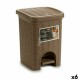 Кошче с педал Stefanplast Elegance Черен Бежов Пластмаса 6 L 20,5 x 28 x 20,5 cm (6 броя) Кошче с педал Stefanplast Elegance Черен Бежов Пластмаса 6 L 20,5 x 28 x 20,5 cm (6 броя)
