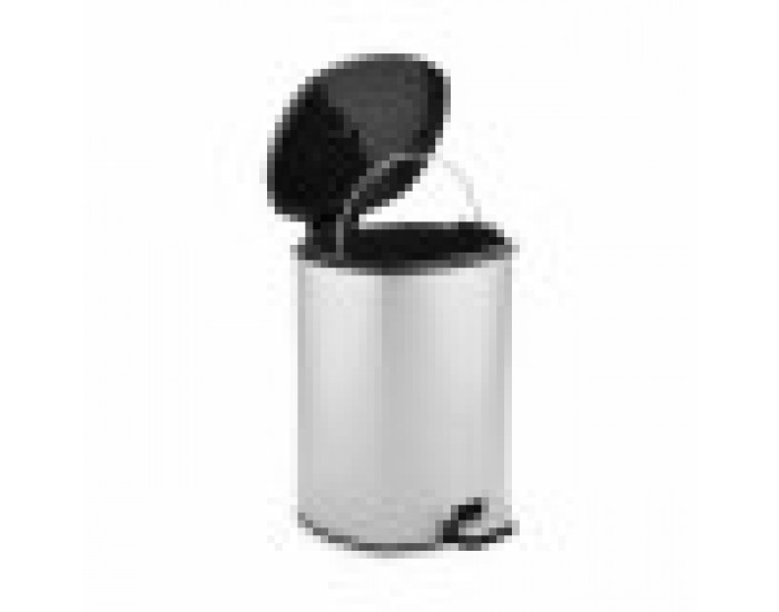 Кошче с педал Сребрист Пластмаса 6 L (6 броя) Кошче с педал Сребрист Пластмаса 6 L (6 броя)