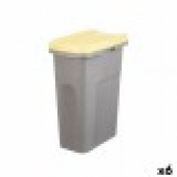 Кошче за боклук Stefanplast Жълт Сив Пластмаса 25 L (6 броя) - Офис