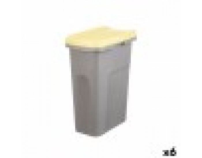 Кошче за боклук Stefanplast Жълт Сив Пластмаса 25 L (6 броя)
