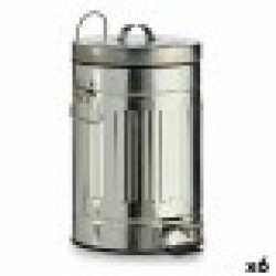 Кошче с педал Сребрист Стомана 7 L (6 броя) - Офис