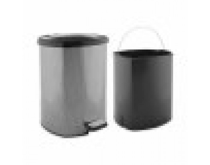 Кошче с педал Тъмно сив Пластмаса 20 L (4 броя) Кошче с педал Тъмно сив Пластмаса 20 L (4 броя)