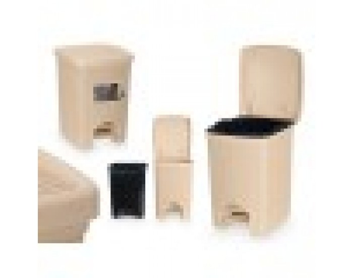 Кошче за боклук Stefanplast 30796 Бежов Пластмаса 20 L (6 броя) Кошче за боклук Stefanplast 30796 Бежов Пластмаса 20 L (6 броя)