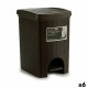 Кошче с педал Stefanplast Elegance Кафяв Пластмаса 20 L 27,5 x 38,5 x 31 cm (6 броя) Кошче с педал Stefanplast Elegance Кафяв Пластмаса 20 L 27,5 x 38,5 x 31 cm (6 броя)