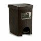 Кошче с педал Stefanplast Elegance Кафяв Пластмаса 20 L 27,5 x 38,5 x 31 cm (6 броя) Кошче с педал Stefanplast Elegance Кафяв Пластмаса 20 L 27,5 x 38,5 x 31 cm (6 броя)