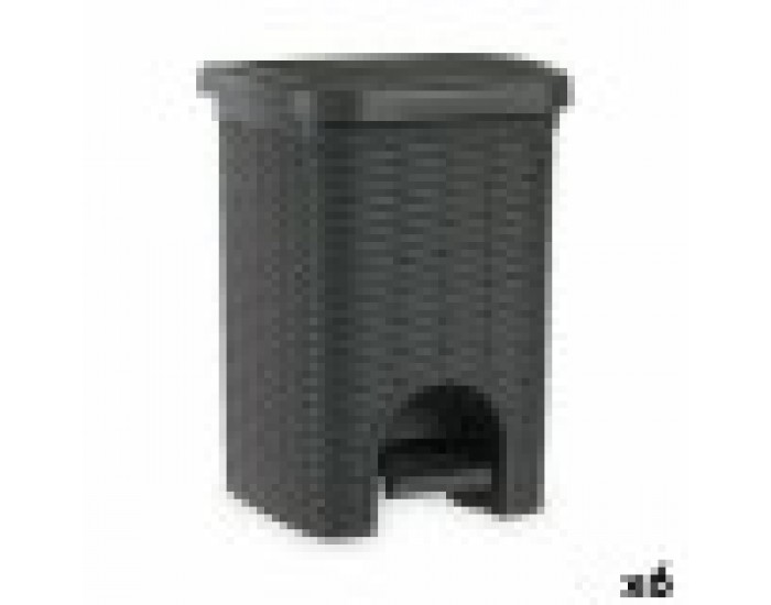 Кошче с педал Stefanplast Elegance Сив Пластмаса 20 L 27 x 39 x 30,5 cm (6 броя) Кошче с педал Stefanplast Elegance Сив Пластмаса 20 L 27 x 39 x 30,5 cm (6 броя)