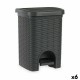 Кошче с педал Stefanplast Elegance Сив Пластмаса 20 L 27 x 39 x 30,5 cm (6 броя) Кошче с педал Stefanplast Elegance Сив Пластмаса 20 L 27 x 39 x 30,5 cm (6 броя)